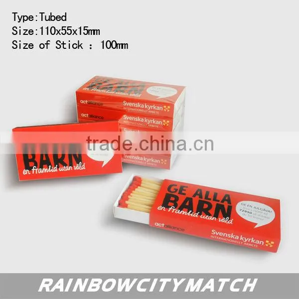 safety Candle Match with printing box for hetel and wedding