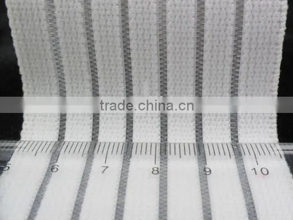 Breathy woven elastic band webbing for medcial