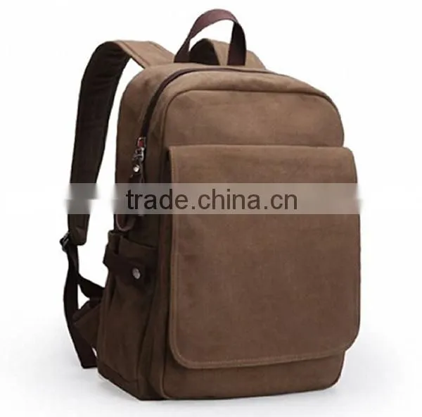 Vintage Canvas Laptop Backpack,School College Rucksack Bag