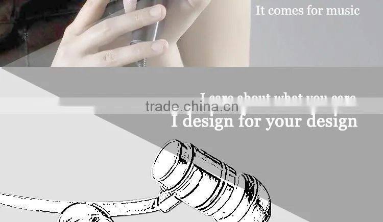 factory supply heavy bass in-ear metal earphone