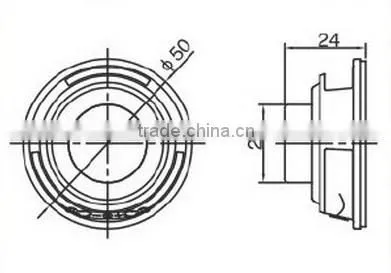 FBS50 High Quality round portable magnetic speakers used for stereo (FBELE)