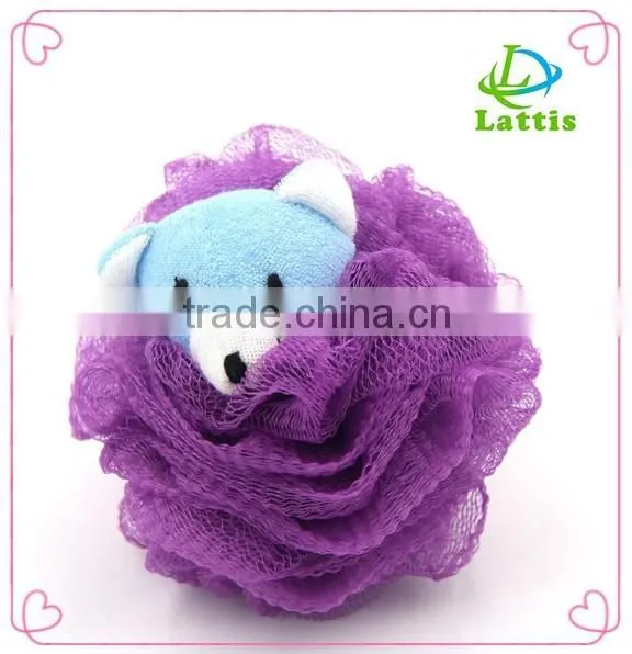 colorful shower bath ball best sale kid bath mesh ball sponge wholesale animal bath sponge