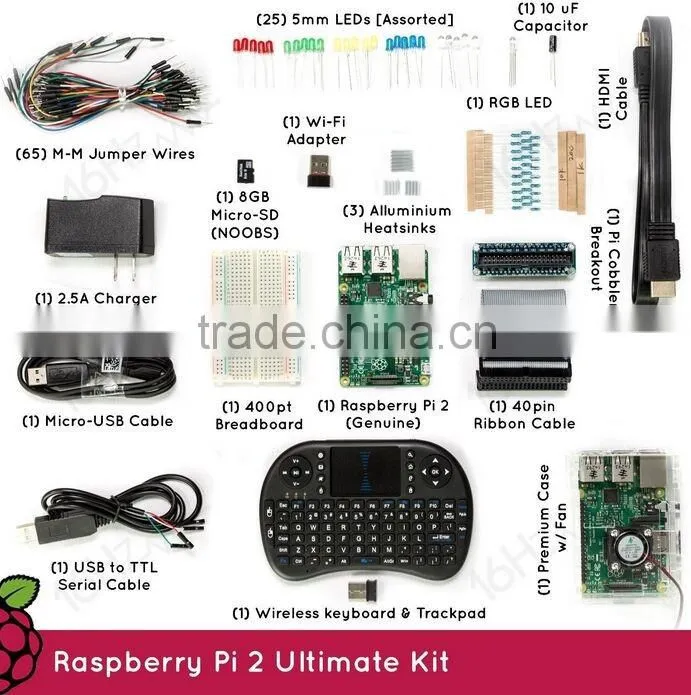 Lowest price! Raspberry Pi basic kit (Raspberry Pi or accessories can be sold alone, Kits can be customized.)