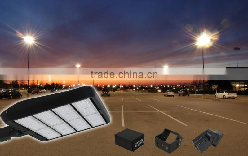 5700k cct aluminum housing body 300w led shoebox light retrofit with ul cul dlc approved