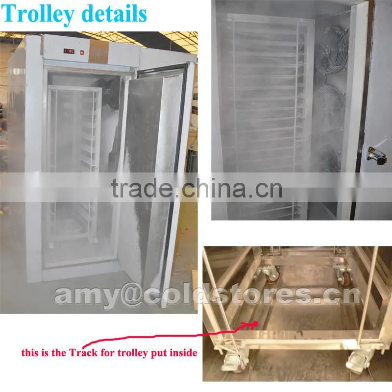 Air blast freezer for hot food freezer