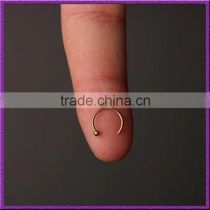 Unique 316L Best-selling Gold Plated Body Jewelry Nose Stud Piercing