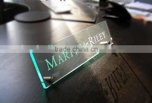 acrylic desk name plate