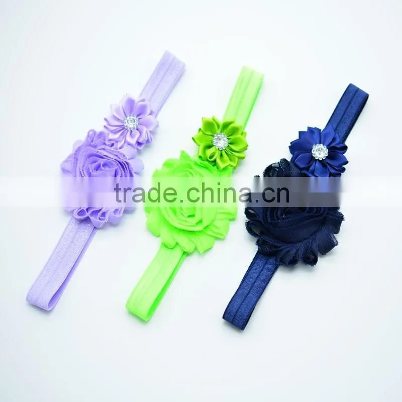 17colors European American Baby Rose Flower, shabby rose Hairband