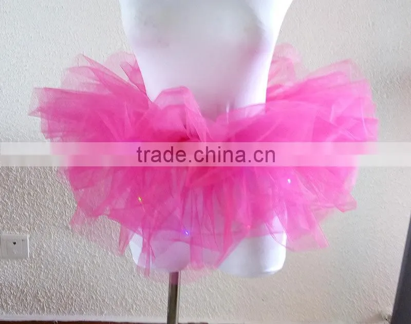 Pink More Layers Led Tutu Skirt