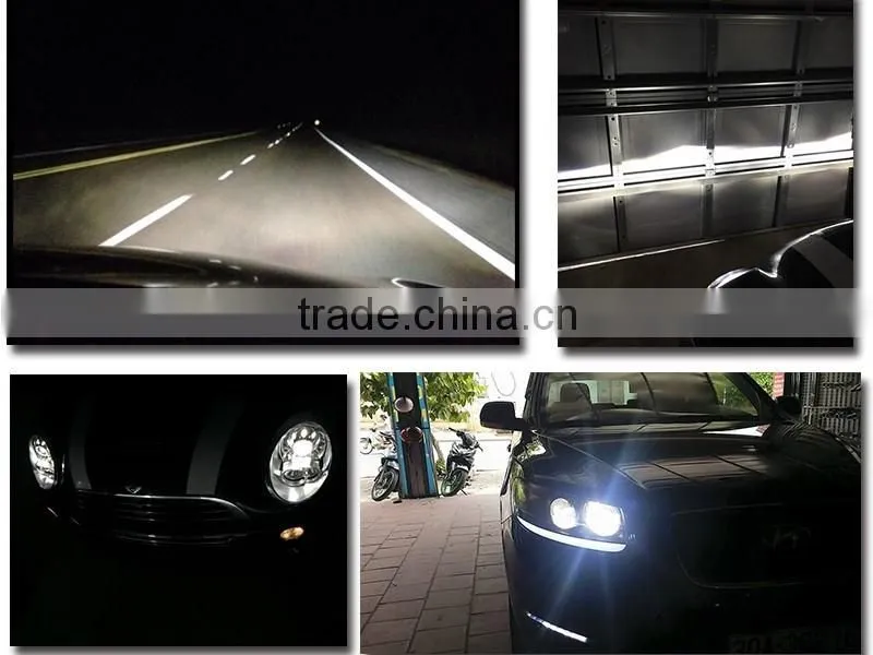 Super Bright R4 7200lm 9005 HB3 9006 HB4 White 6000K Car LED Headlight Conversion Kit P hilips MZ 3600lm Bulb