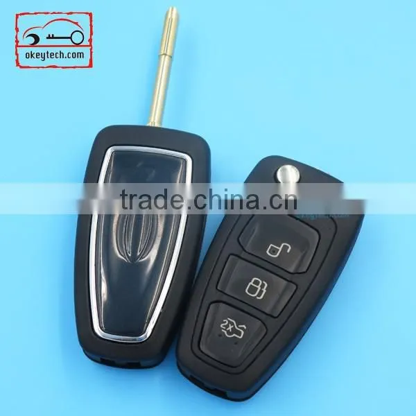 High quality Ford fous remote flip key shell blank ford remote key fobs