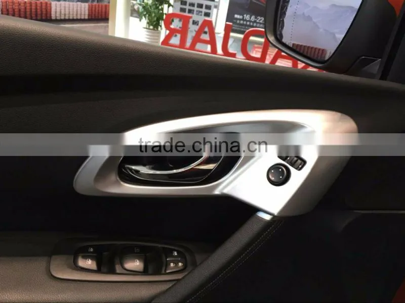 ABS Chrome 4 Pcs Electroplate Door Handle Insert Bowl Cover Trim For KADJAR Car Accessories 2016