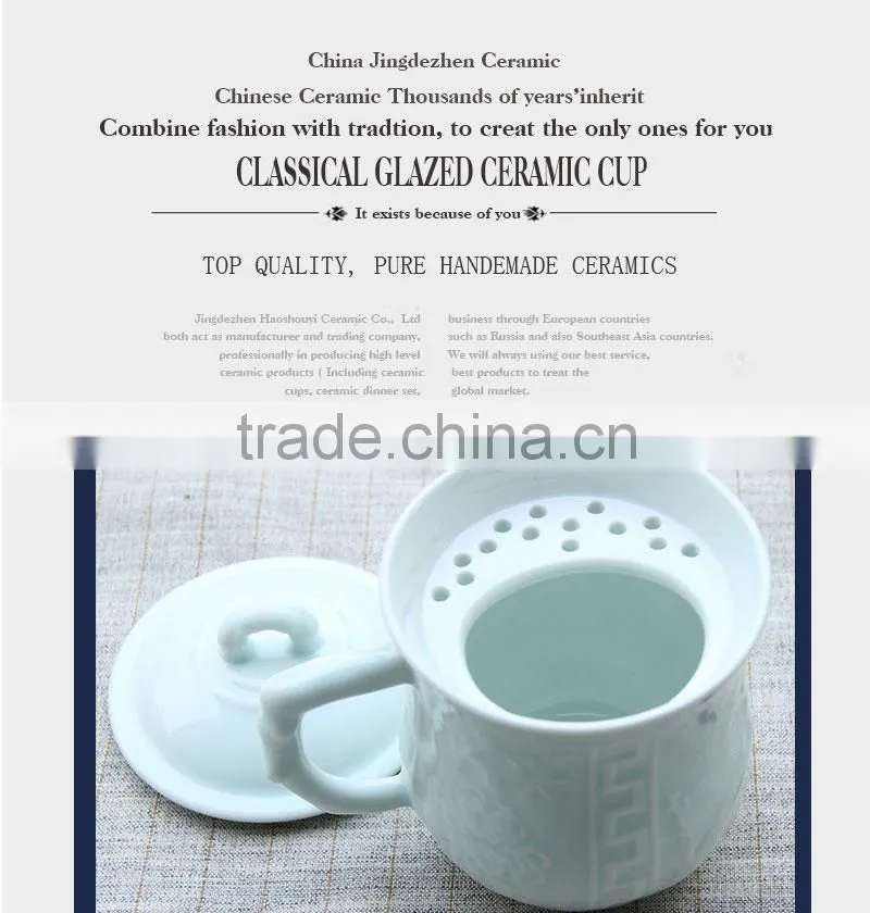 New design promotional creative ceramic mug customized ceramic Cup CC-C044