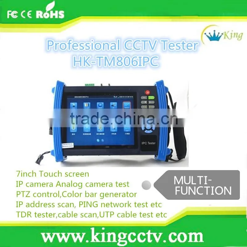 Onvif IP Camera and Analog Camera and PTZ Camera 7 Inch Touch Screen Professional CCTV Tester