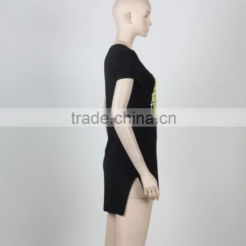 t-shirt school dress sex school girl uniform short sleeve cotton chiffon fabric Fluqi Apparel