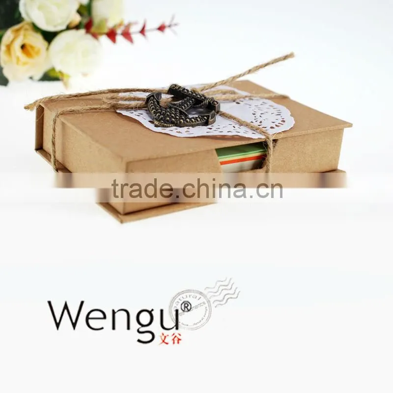 2014 new design stationary of note pads with rope