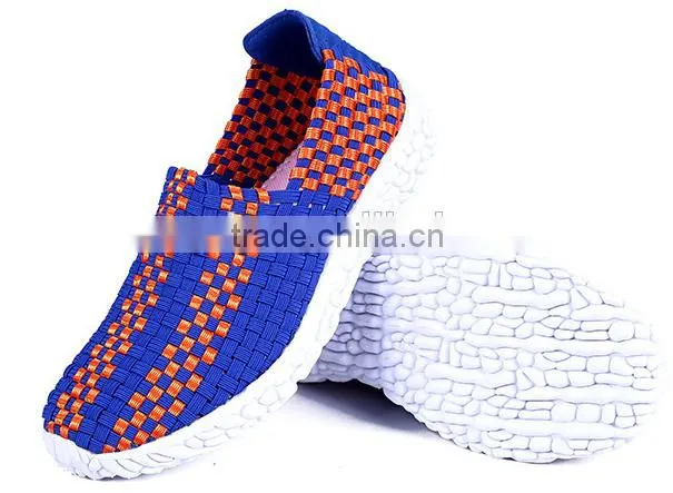 trendy woven elastic comforable handmade shoe sport shoe