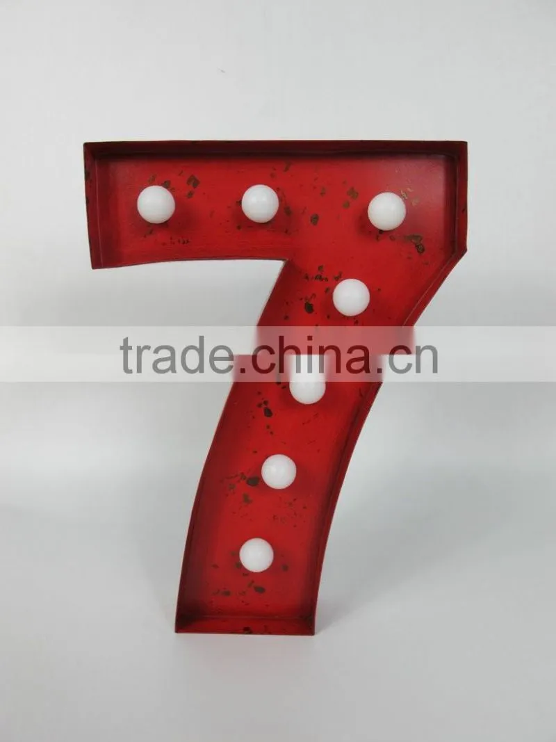 Vintage decorative LED Marquee Metal Love sign