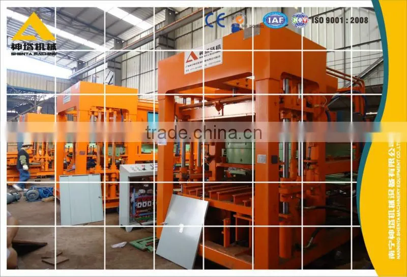 QTY10-15 manufacturers machine technologies hydroform automatic concrete cement block making machine production machinery