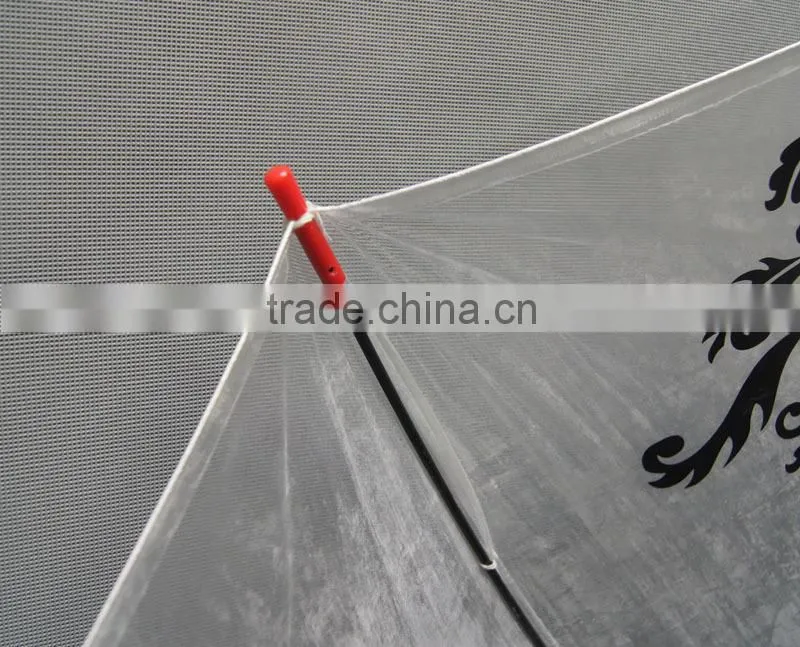 China Factory Wholesale Fashion Pvc Transparent Umbrella