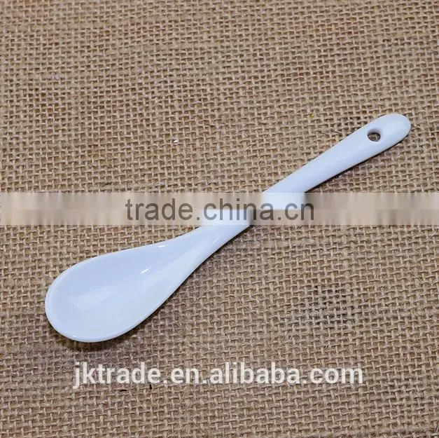 Cheap bulk Creamic coffee spoon/ Porcelain soup spoon