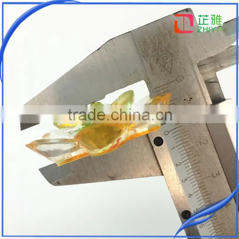 2015NEW flat back resin motif light crystal for led motif light