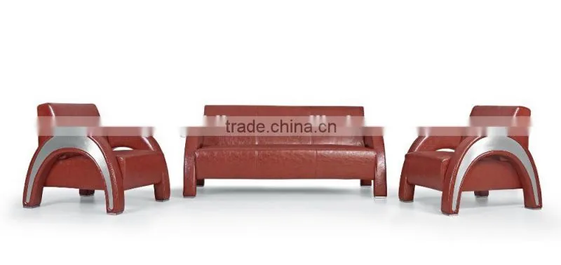 modern office sofa PU leather office sofa bridge designed base G-305