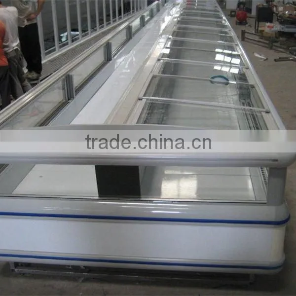 1.4m small size commercial supermarket display mini ice cream freezer