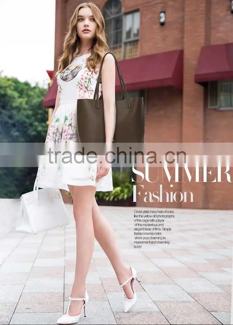 Guangzhou factory bulk the fashion set handbag for lady