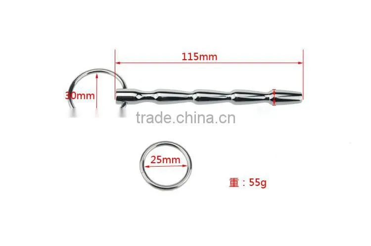 CTDA-013 Male Stainless Steel Soft Silicone Urethral Stretching Tube Urethra Metals Urine Catheter