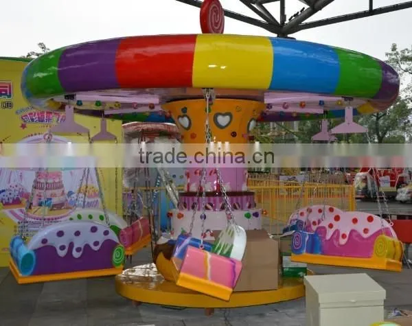 Indoor children amusement equipment candy flying chair amusement games swing chair
