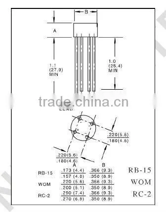 throught hole 1.5A bridge rectifier diode