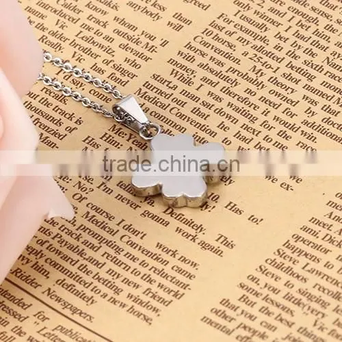 925 silver stainless steel lovely heart pattern pendant simple chain elegant necklace