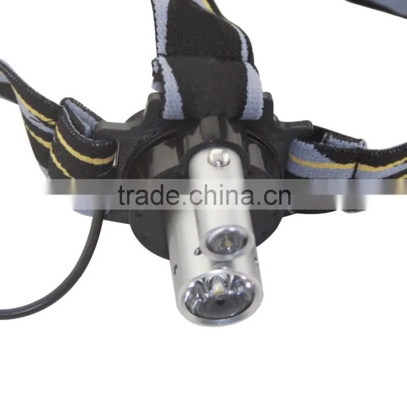 Sidiou Light Double Headlights Dual Headlamp 2 LED Night Fishing Headlight Camping Hiking Cycling Climbing Head Light