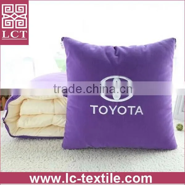 customized embroidery beige color comfortable car cushion for 4s shope gift(LCTP0148)