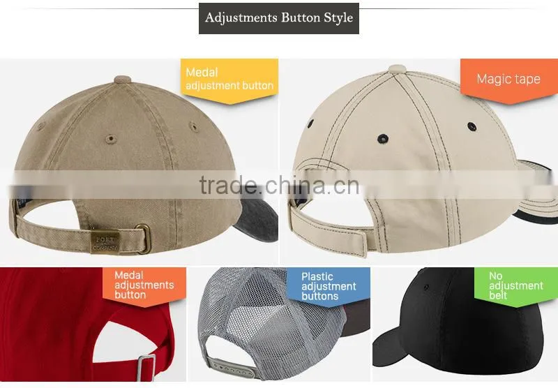 Custom 5 or 6 panel printing boys baseball and caps