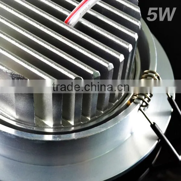 5W Aluminum LED Einbauspot quadratisch 3000K