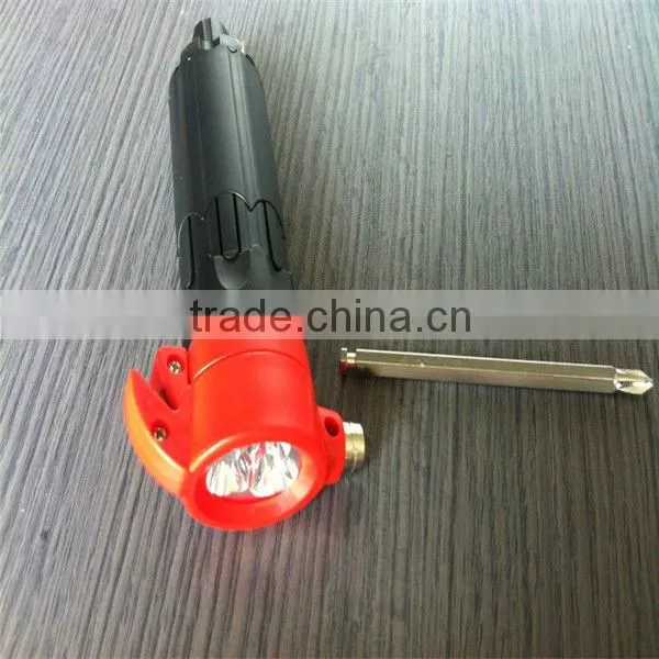 Multifunction screwdriver with torch&hammer and knife lectrical tool light torches