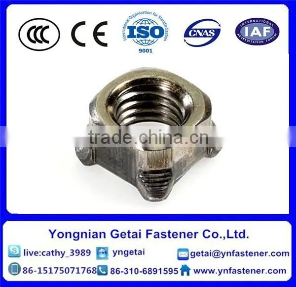 square nuts DIN928 carbon steel M4 M6 M8 M10 hot dip galvanized electro galvanized