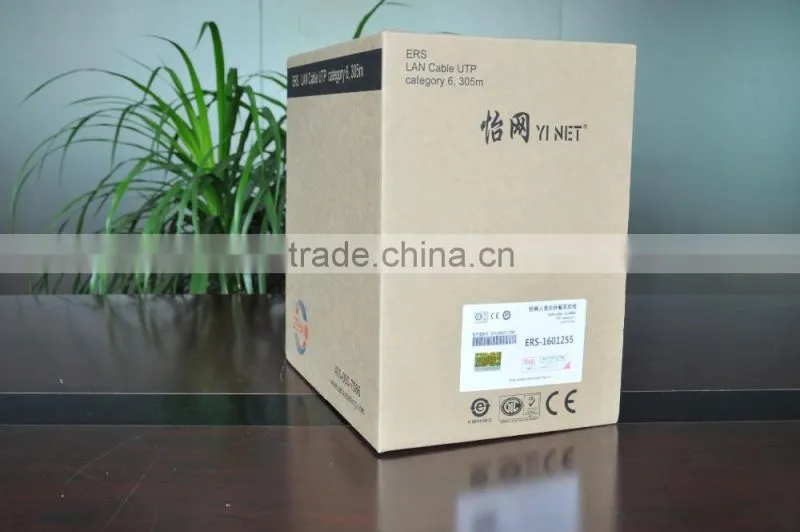 Factory sale CAT6 Lan Network cable UTP Pure copper 23AWG cable with competetive price