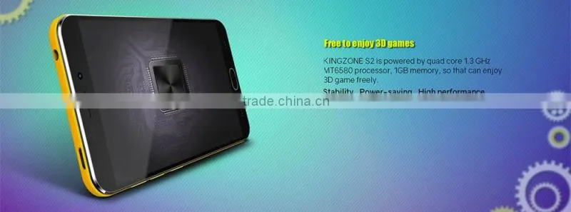 KingZone S2 3G Smartphone 4.5 inch Android 6.0 MTK6580 Quad Core 1.3GHz 1GB RAM 8GB ROM Dual Cameras GPS Bluetooth 4.0