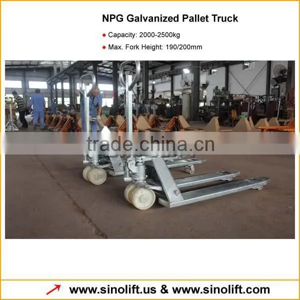 NPG Galvanized Pallet Truck with CE Certificate
