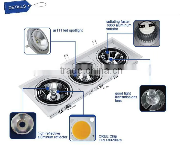 Discount customize square ceiling light cover