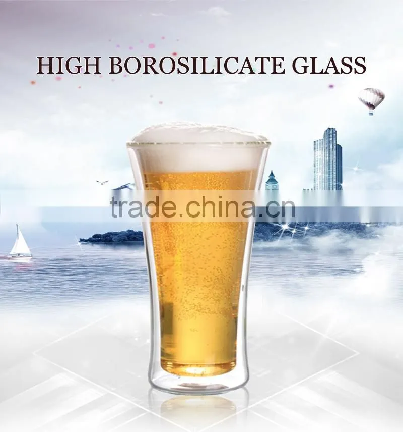 350ml china supplier hot sell borosil double wall wholesale starbucks mug