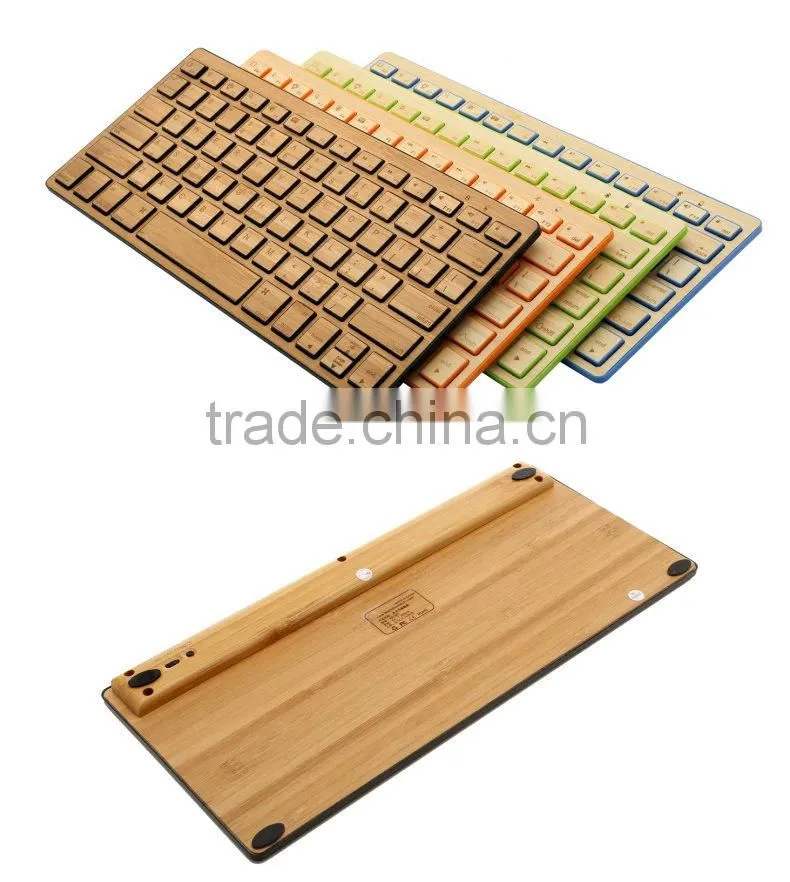 New Design Bamboo For Ipad bluetooth keyboard
