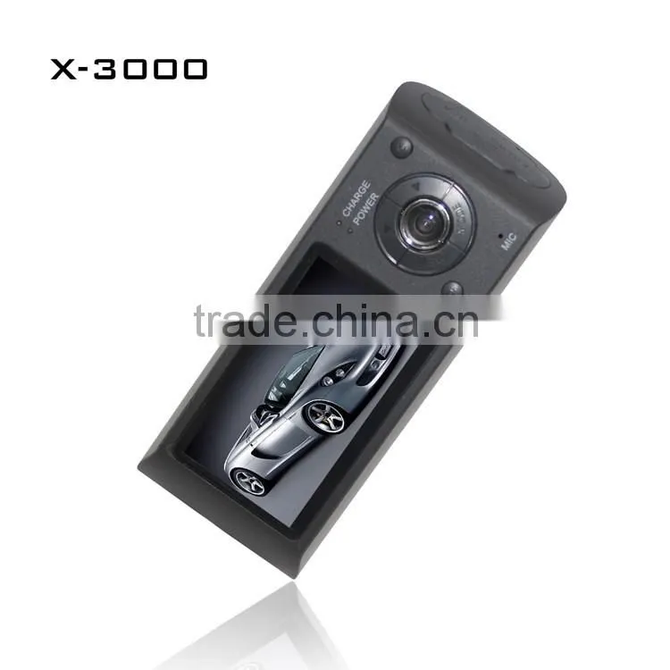Factory wholesale 2.7 inches wide GPS dual camera car dvr dash camera 1080