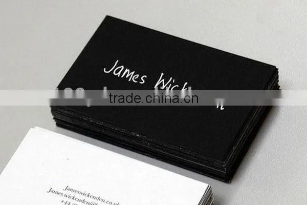 China Bottom Price Cheap Black Business Cards With Silver Foil