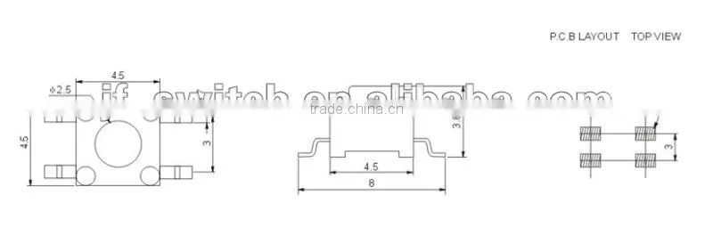 momentary tact switch ts-1109smt