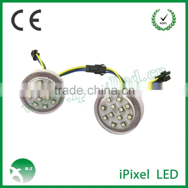 Rgb amusement led pixels 38mm diamater 19mm install hole