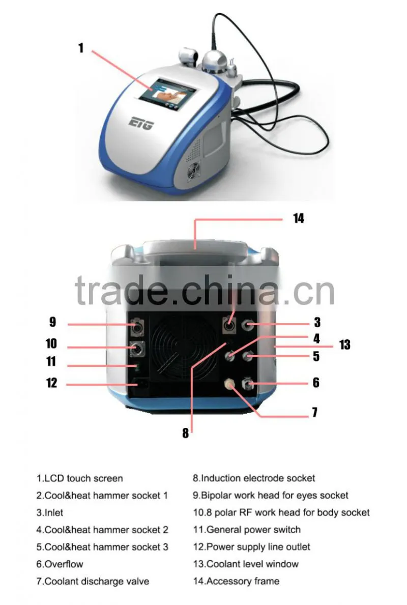 Newest Micro current RF beauty machine for for face lift